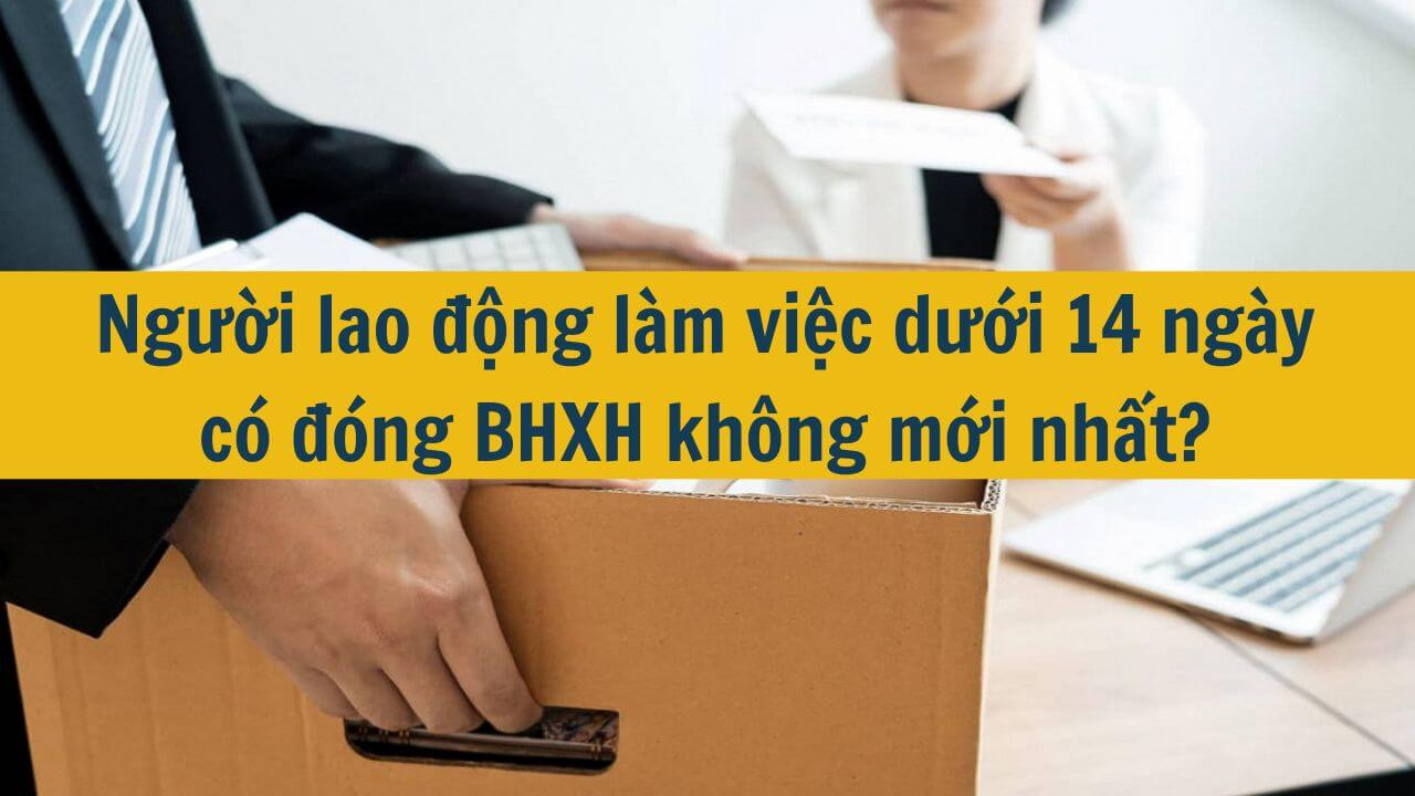 Người lao động làm việc dưới 14 ngày có đóng BHXH không mới nhất 2025?