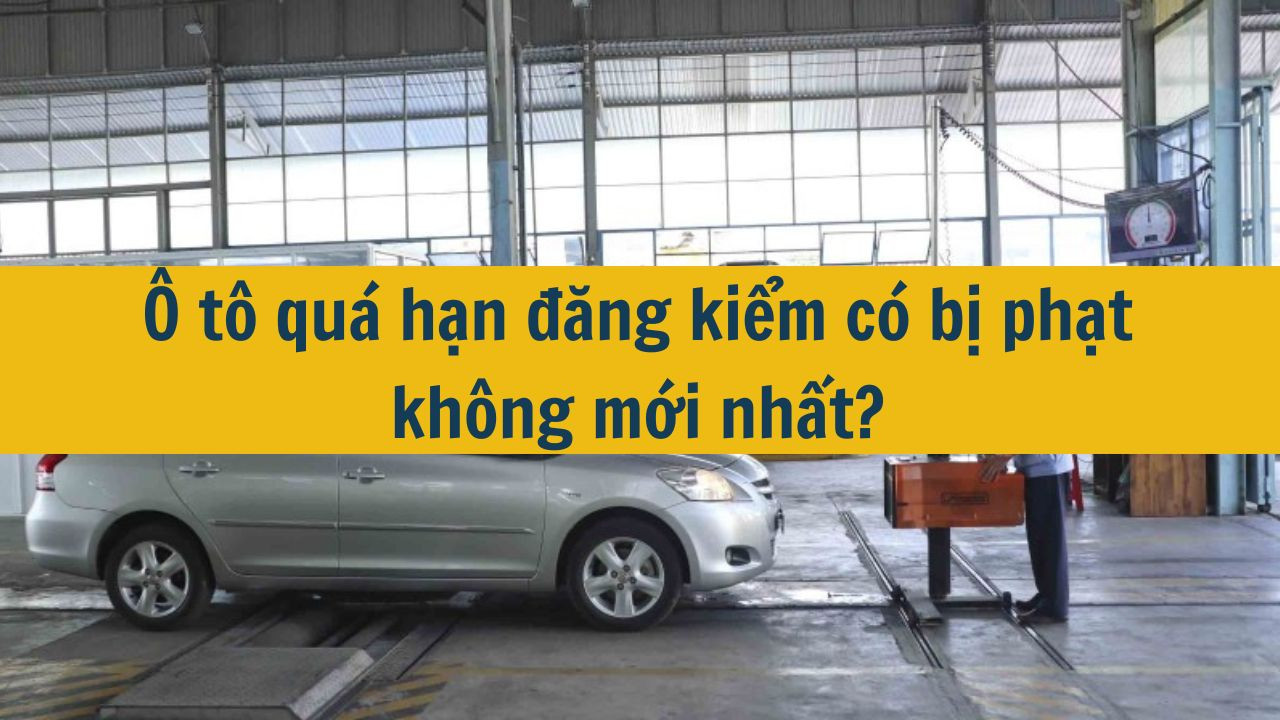 Ô tô quá hạn đăng kiểm có bị phạt không mới nhất 2025?