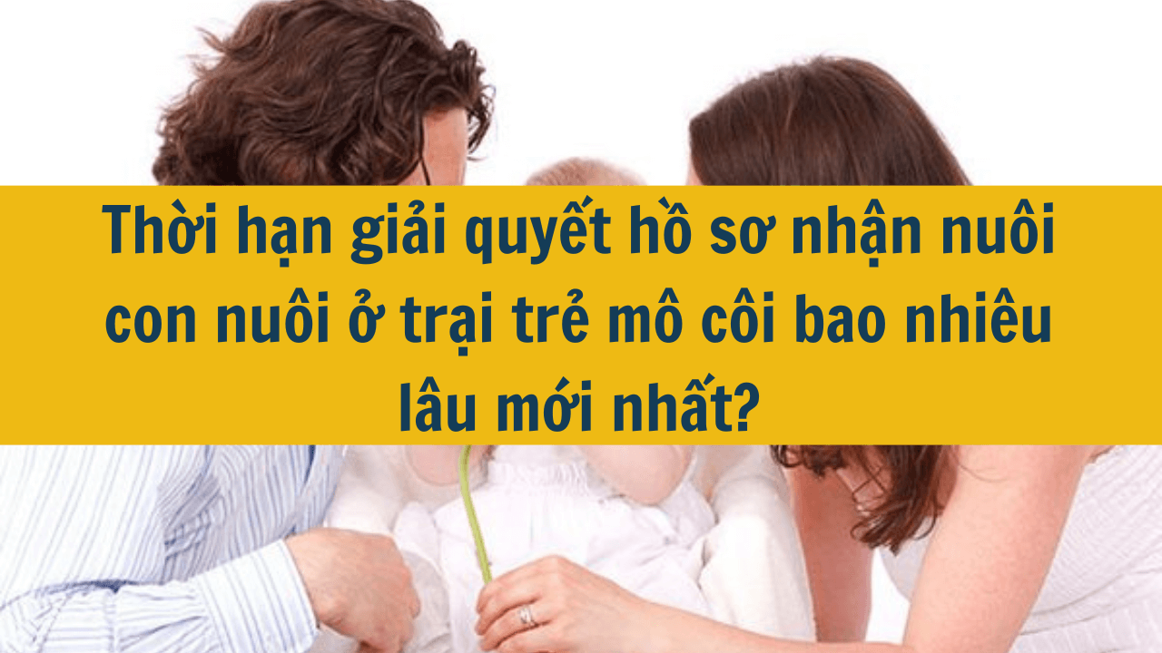 Thời hạn giải quyết hồ sơ nhận nuôi con nuôi ở trại trẻ mô côi bao nhiêu lâu mới nhất 2025?