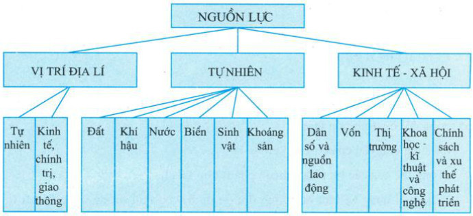 Yếu tố nào dưới đây không nằm trong nhóm nguồn lực tự nhiên (ảnh 1)