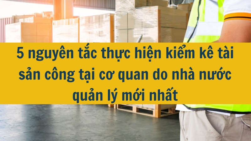 5 nguy&ecirc;n tắc thực hiện kiểm k&ecirc; t&agrave;i sản c&ocirc;ng tại cơ quan do nh&agrave; nước quản l&yacute; mới nhất