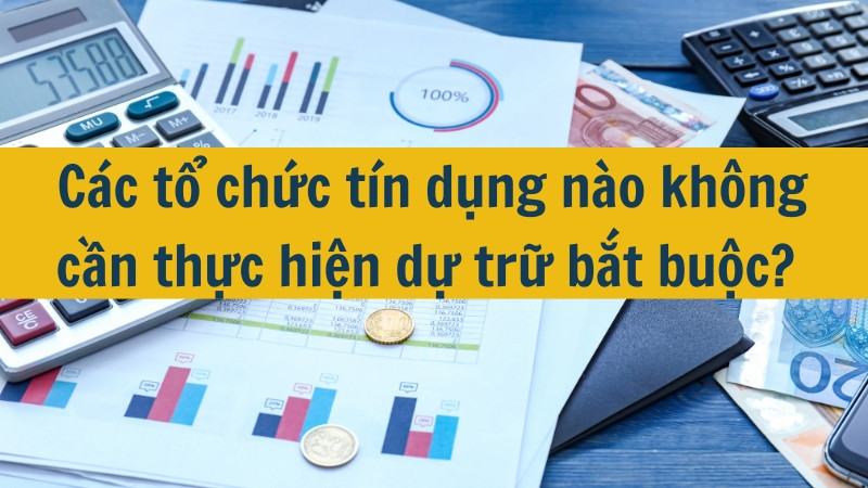 C&aacute;c tổ chức t&iacute;n dụng n&agrave;o kh&ocirc;ng cần thực hiện dự trữ bắt buộc? 