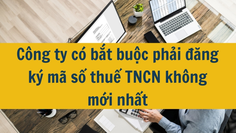 Công ty có bắt buộc phải đăng ký mã số thuế TNCN không mới nhất