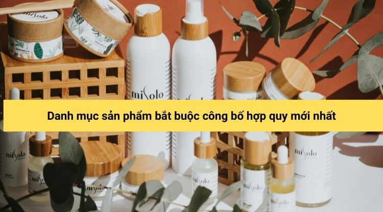 Danh mục sản phẩm bắt buộc công bố hợp quy mới nhất