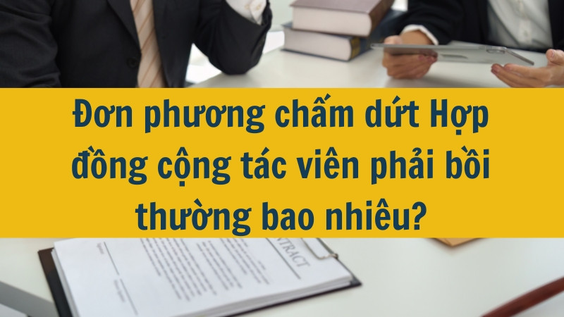Đơn phương chấm dứt Hợp đồng cộng t&aacute;c vi&ecirc;n phải bồi thường bao nhi&ecirc;u?
