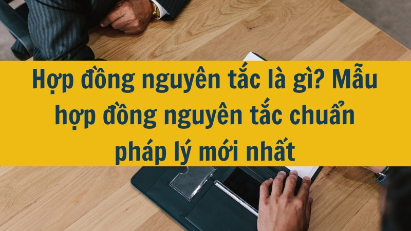 Hợp đồng nguy&ecirc;n tắc l&agrave; g&igrave;? Mẫu hợp đồng nguy&ecirc;n tắc chuẩn ph&aacute;p l&yacute; mới nhất
