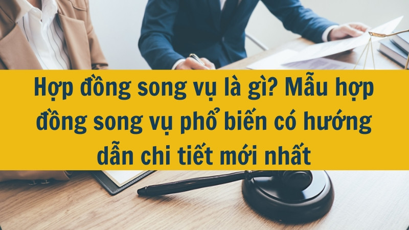 Hợp đồng song vụ l&agrave; g&igrave;? Mẫu hợp đồng song vụ phổ biến c&oacute; hướng dẫn chi tiết mới nhất