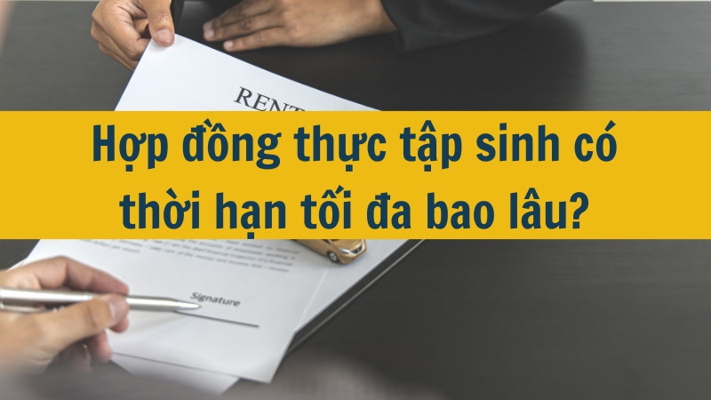 Hợp đồng thực tập sinh c&oacute; thời hạn tối đa bao l&acirc;u?