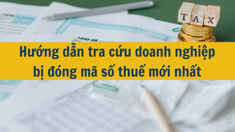 Hướng dẫn tra cứu doanh nghiệp bị đóng mã số thuế mới nhất