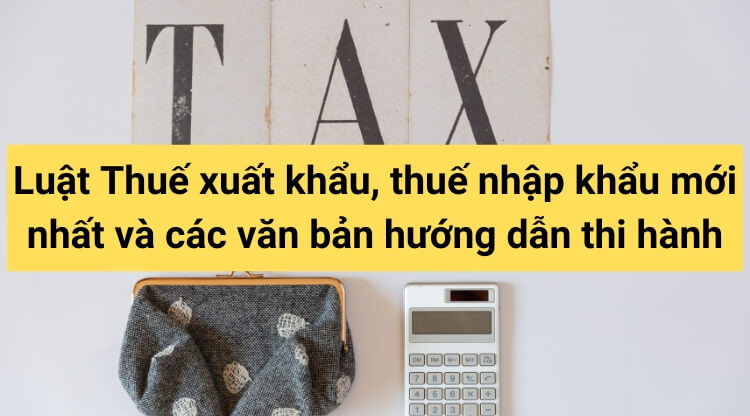 Luật Thuế xuất khẩu, thuế nhập khẩu mới nhất 2024 và các văn bản hướng dẫn thi hành