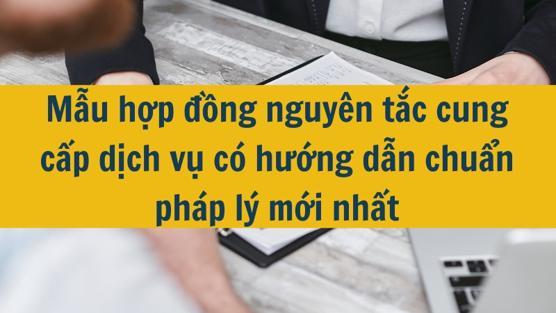 Mẫu hợp đồng nguy&ecirc;n tắc cung cấp dịch vụ c&oacute; hướng dẫn chuẩn ph&aacute;p l&yacute; mới nhất