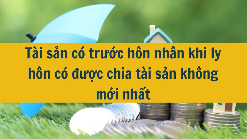 Tài sản có trước hôn nhân khi ly hôn có được chia tài sản không mới nhất