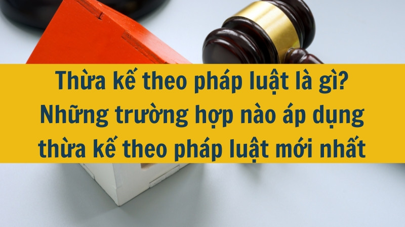 Thừa kế theo pháp luật là gì? Những trường hợp nào áp dụng thừa kế theo pháp luật mới nhất