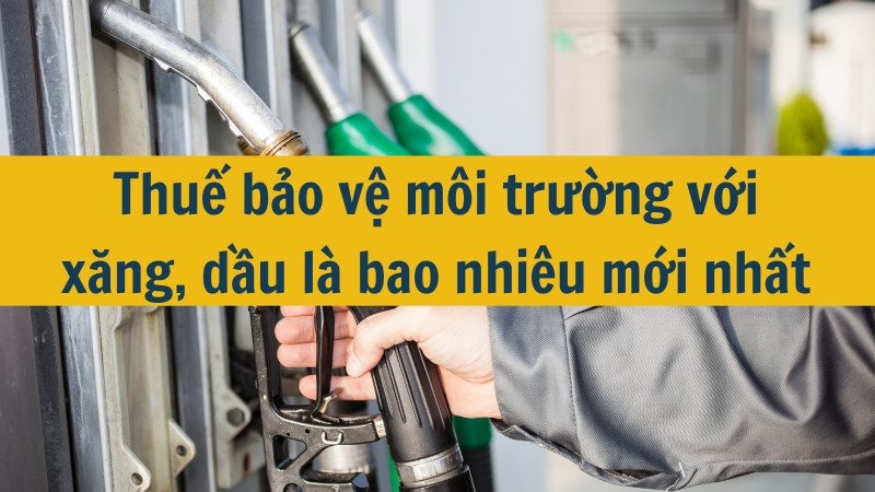 Thuế bảo vệ m&ocirc;i trường với xăng, dầu l&agrave; bao nhi&ecirc;u mới nhất