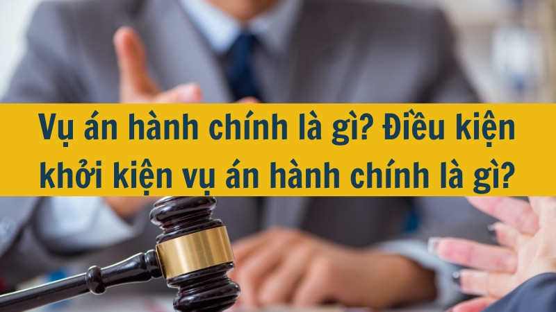 Vụ &aacute;n h&agrave;nh ch&iacute;nh l&agrave; g&igrave;? Điều kiện khởi kiện vụ &aacute;n h&agrave;nh ch&iacute;nh l&agrave; g&igrave;?