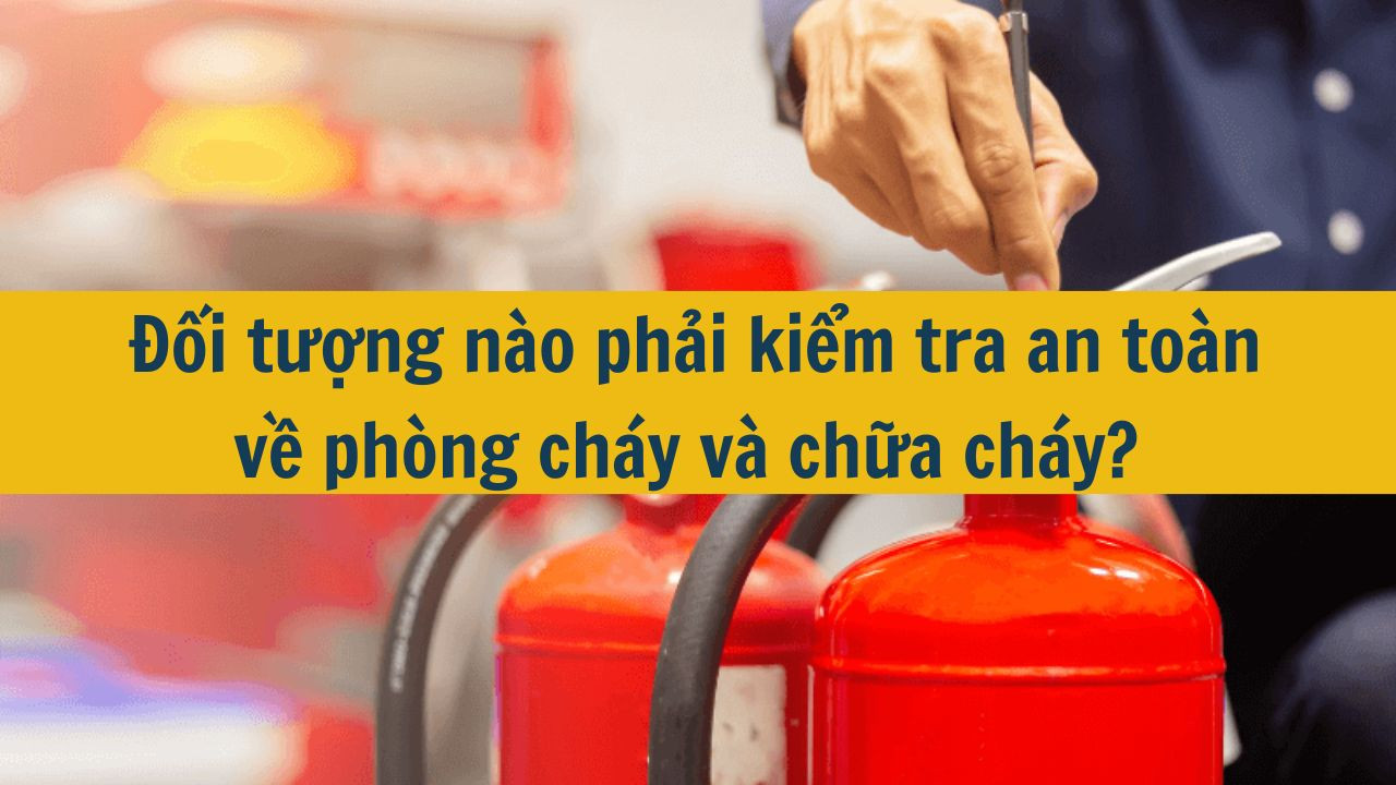 Đối tượng n&agrave;o phải kiểm tra an to&agrave;n về ph&ograve;ng ch&aacute;y v&agrave; chữa ch&aacute;y?  (ảnh 1)