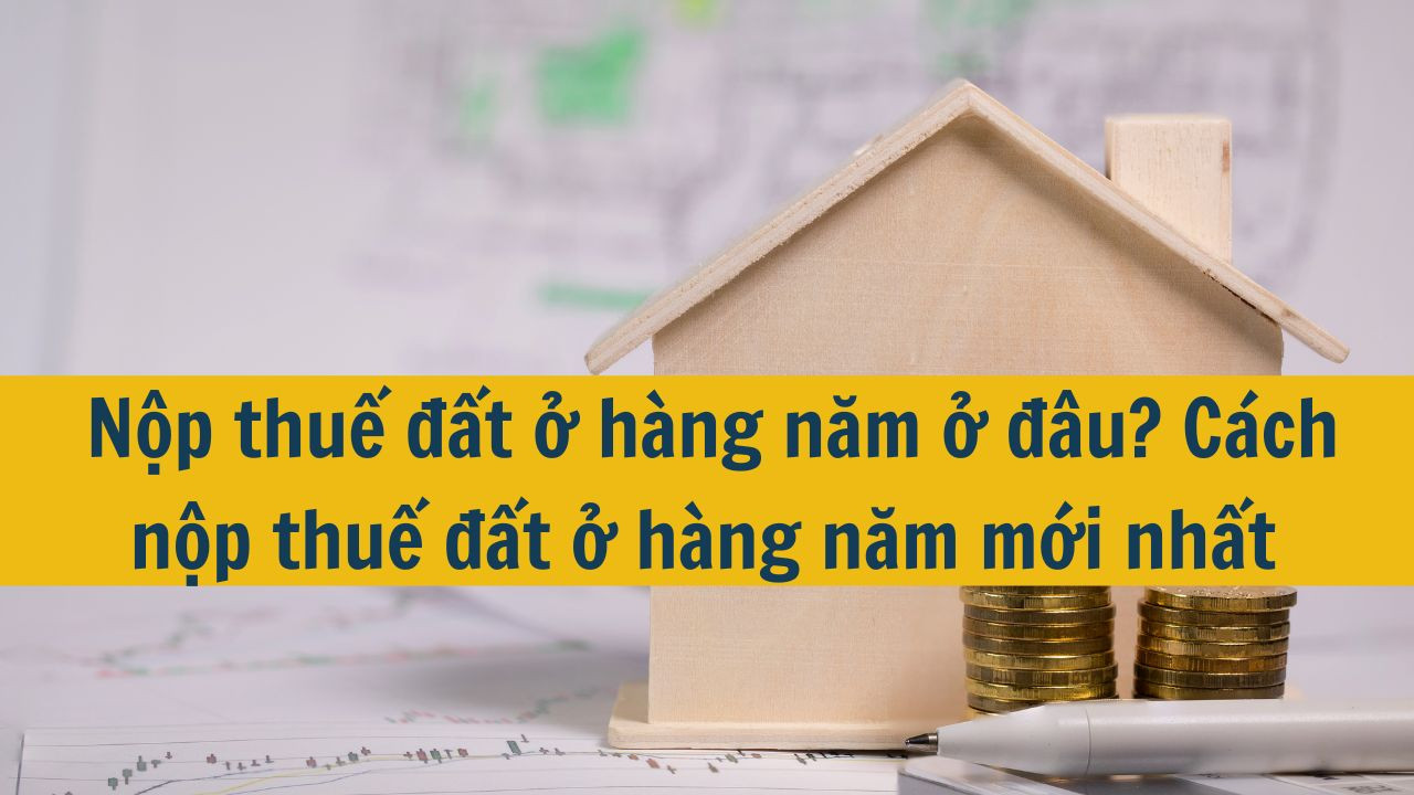 Nộp thuế đất ở h&agrave;ng năm ở đ&acirc;u? C&aacute;ch nộp thuế đất ở h&agrave;ng năm mới nhất 2025