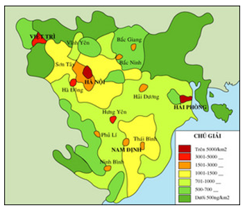 Địa lí 12 Bài 34: Thực hành: Phân tích mối quan hệ giữa dân số với việc sản xuất lương thực ở Đồng bằng sông Hồng (ảnh 1)