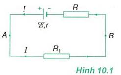 Hãy viết biểu thức liên hệ giữa suất điện động E với cường độ (ảnh 1)