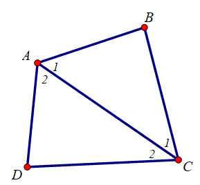 Nhắc lại định lý về tổng ba góc của một tam giác (ảnh 1)