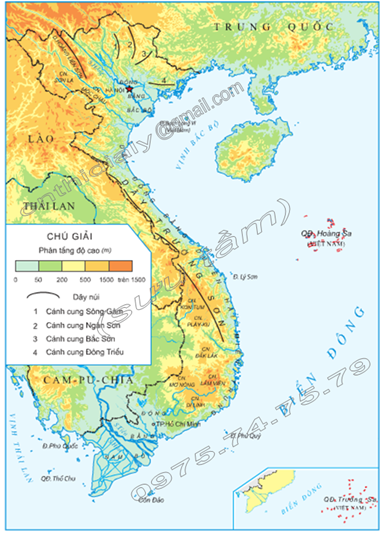 Nêu đặc điểm chung của địa hình Việt Nam (ảnh 1)