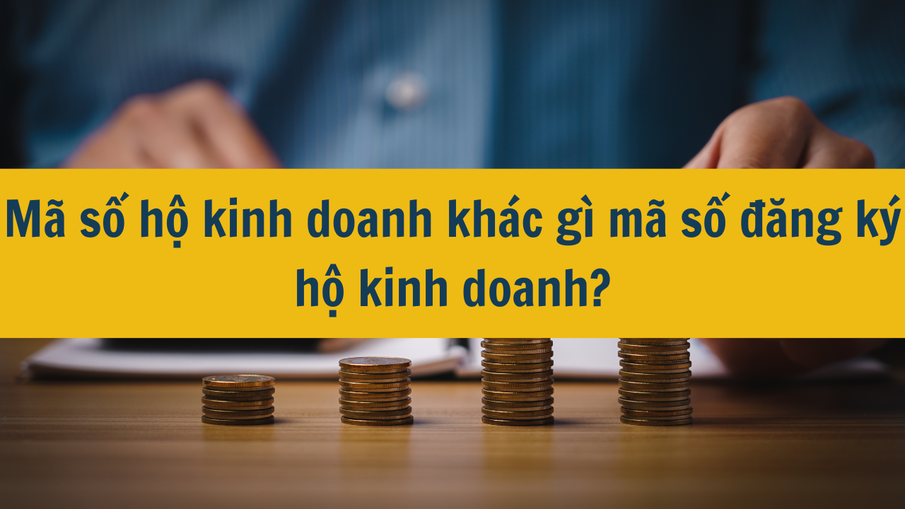 Mã số hộ kinh doanh khác gì mã số đăng ký hộ kinh doanh mới nhất 2025?