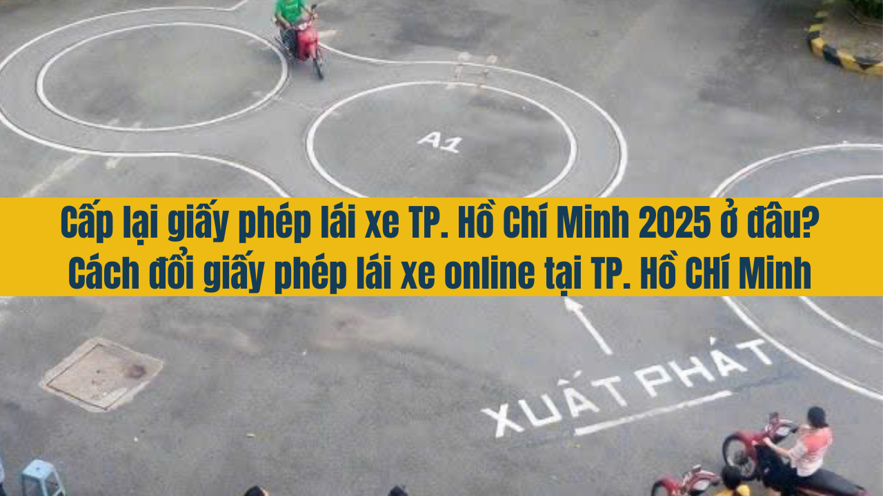 Cấp lại giấy phép lái xe TP. Hồ Chí Minh 2025 ở đâu? Cách đổi giấy phép lái xe online tại TP. Hồ Chí Minh?