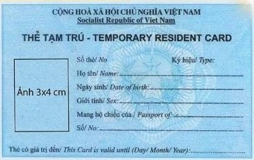 Thẻ tạm trú 