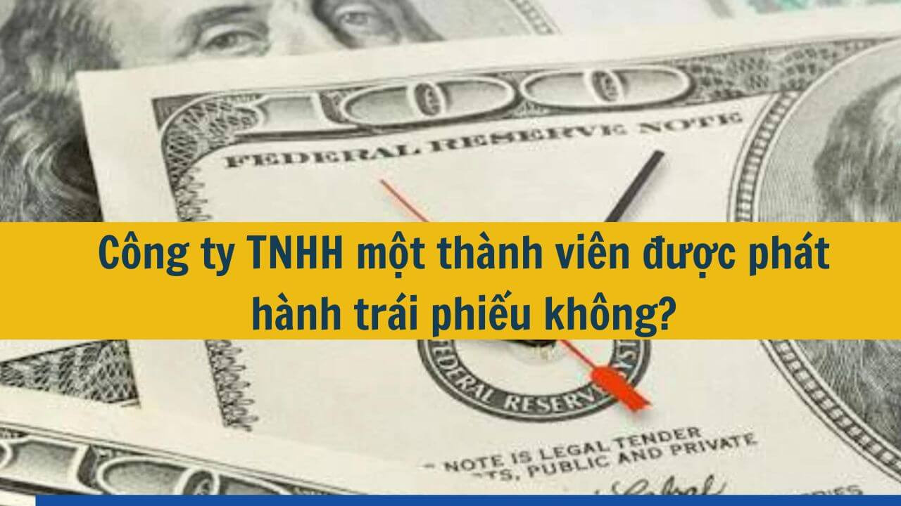 Công ty TNHH một thành viên được phát hành trái phiếu không?