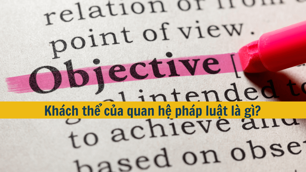 Khách thể của quan hệ pháp luật là gì?