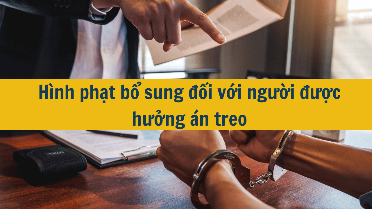 Hình phạt bổ sung đối với người được hưởng án treo