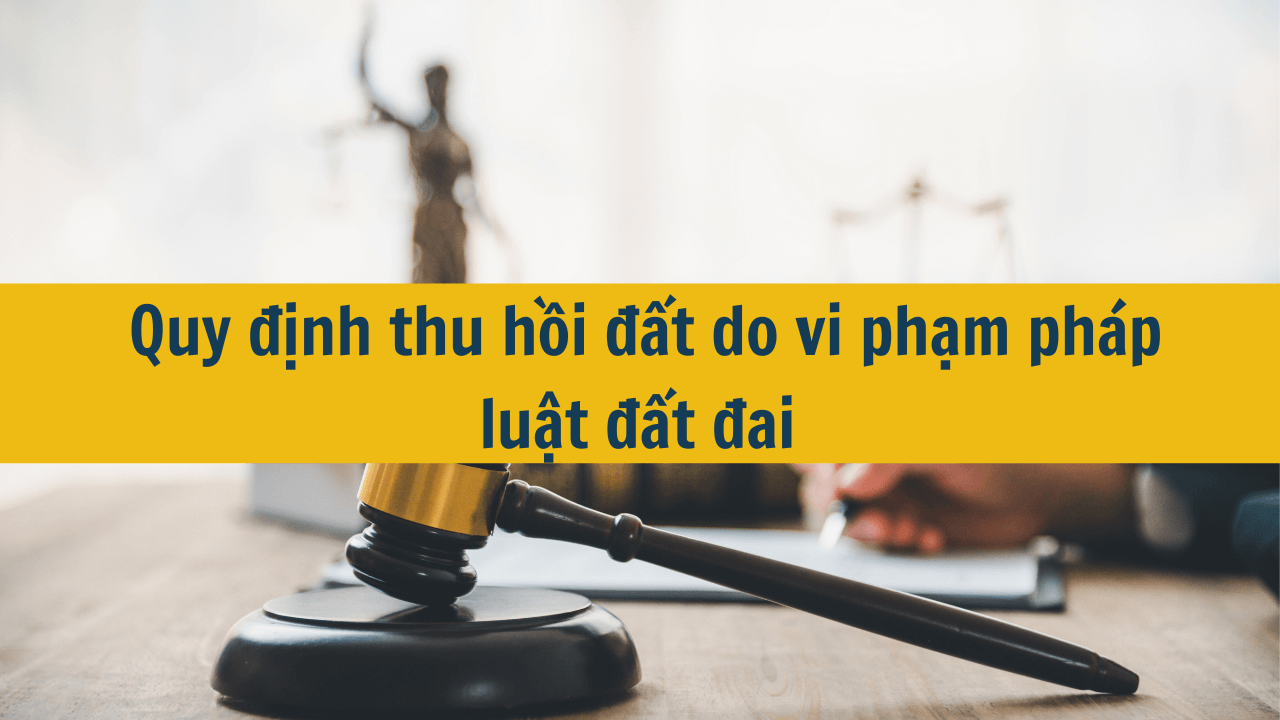 Quy định thu hồi đất do vi phạm pháp luật đất đai