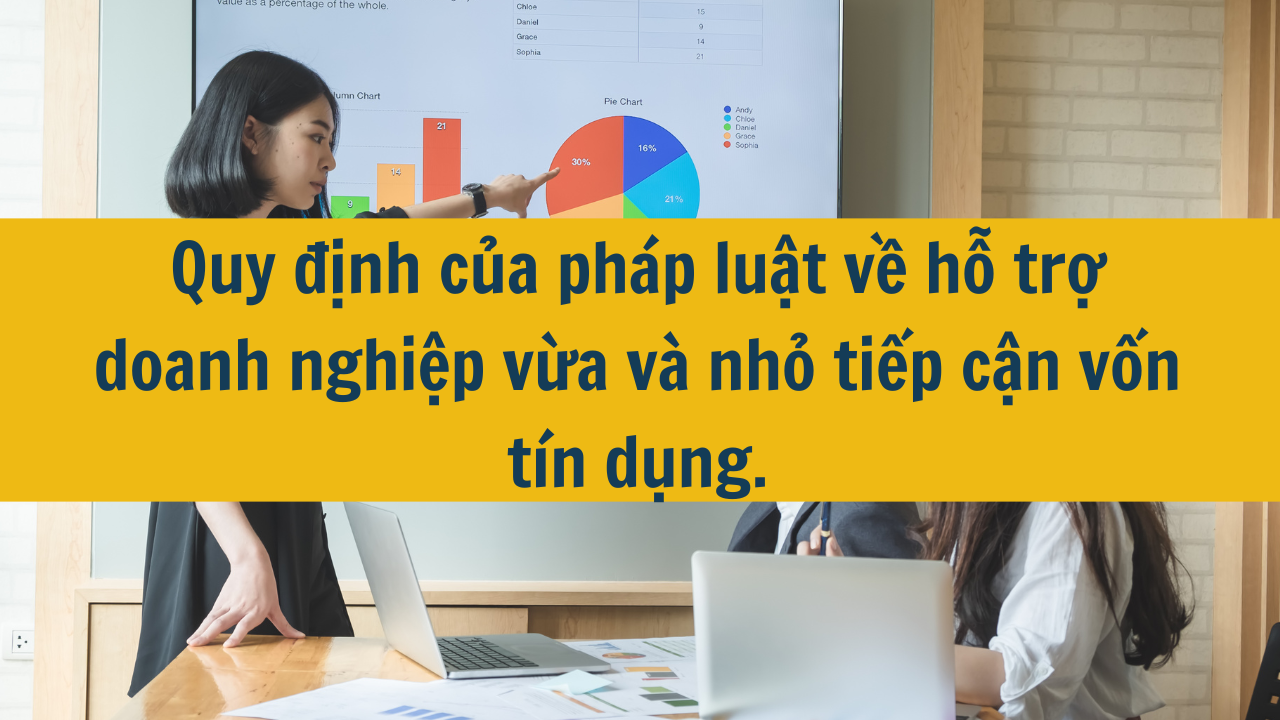 Quy định của pháp luật về hỗ trợ doanh nghiệp vừa và nhỏ tiếp cận vốn tín dụng.