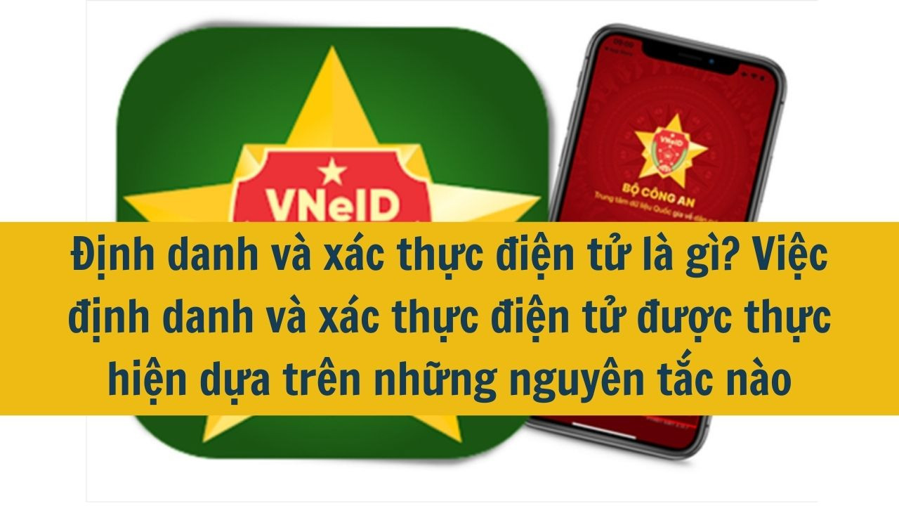 Định danh và xác thực điện tử là gì? Việc định danh và xác thực điện tử được thực hiện dựa trên những nguyên tắc nào