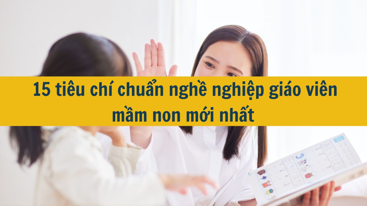 15 ti&ecirc;u ch&iacute; chuẩn nghề nghiệp gi&aacute;o vi&ecirc;n mầm non mới nhất 2025