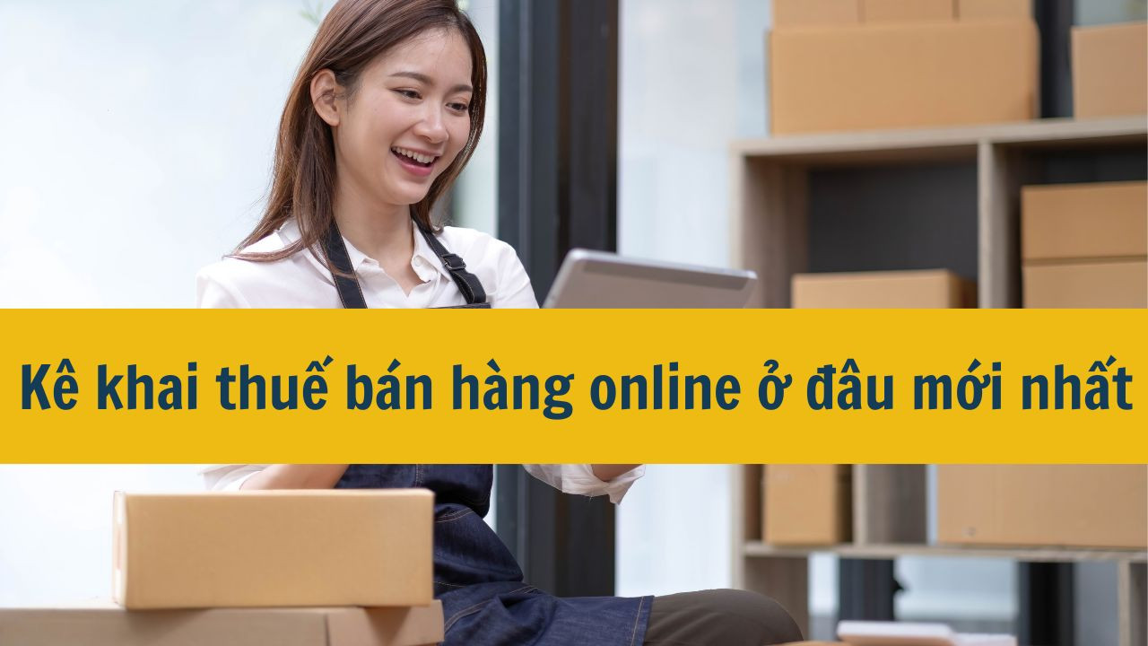 K&ecirc; khai thuế b&aacute;n h&agrave;ng online ở đ&acirc;u mới nhất 2025