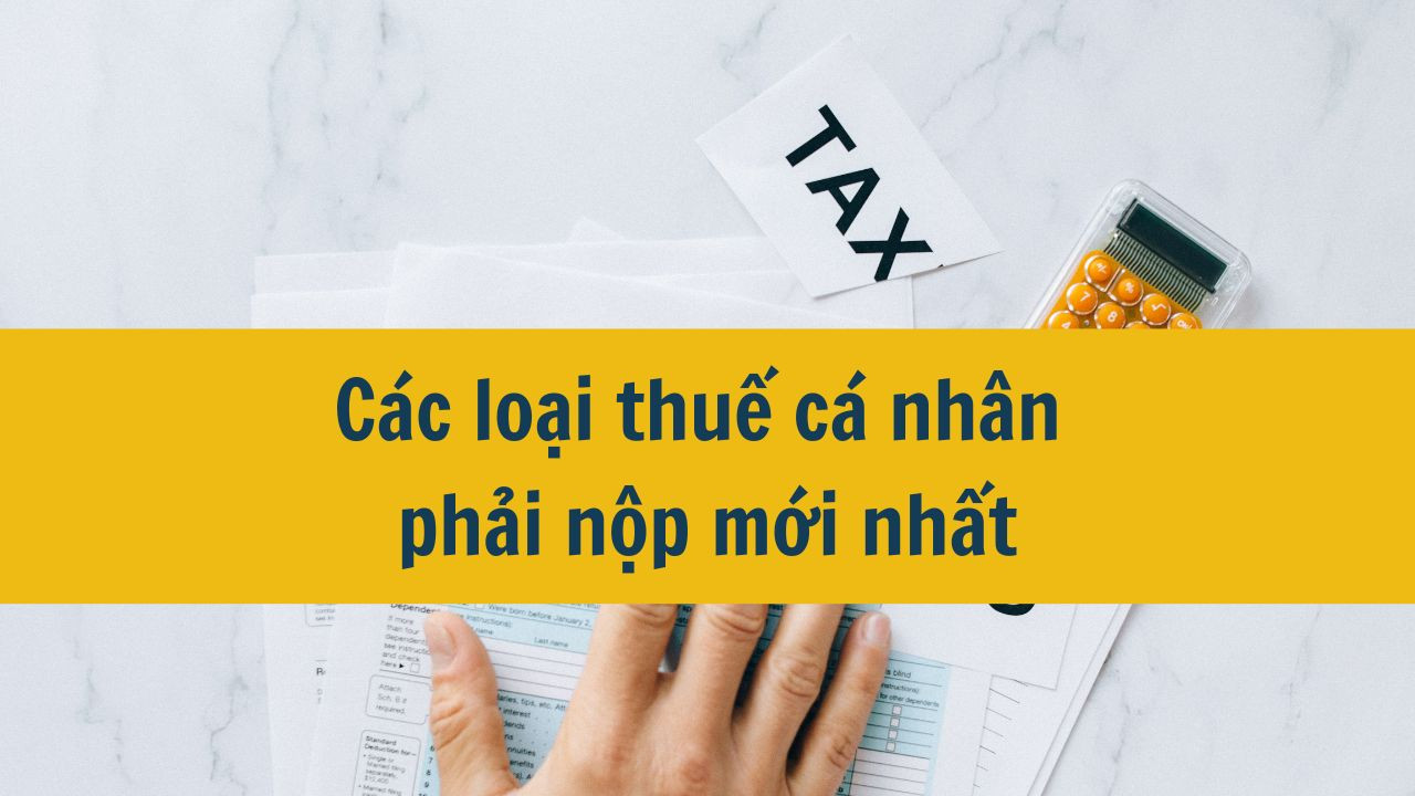 C&aacute;c loại thuế c&aacute; nh&acirc;n phải nộp mới nhất 2025
