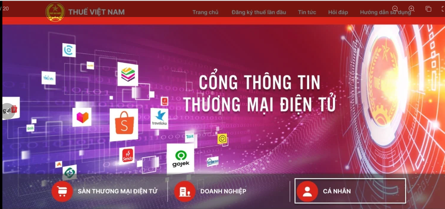 NSD truy cập đường dẫn https://thuongmaidientu.gdt.gov.vn