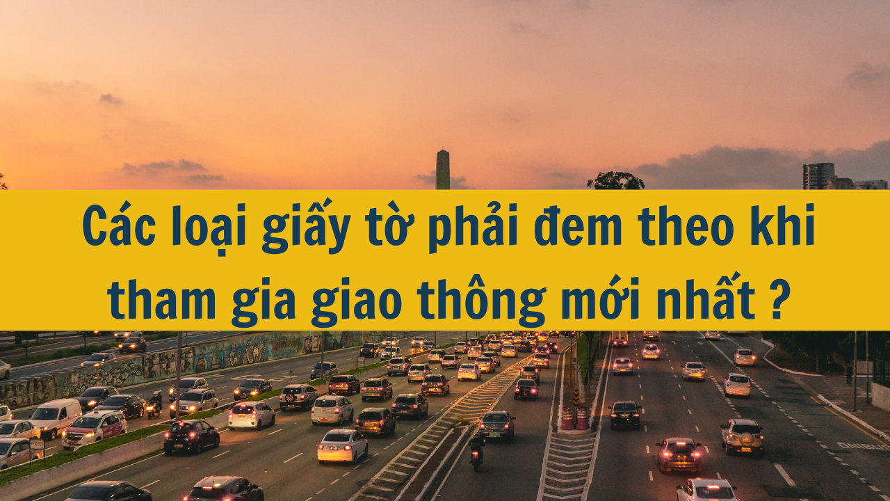 Các loại giấy tờ phải đem theo khi tham gia giao thông mới nhất 2025?