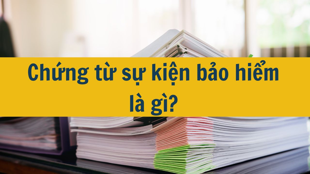 Chứng từ sự kiện bảo hiểm l&agrave; g&igrave;?
