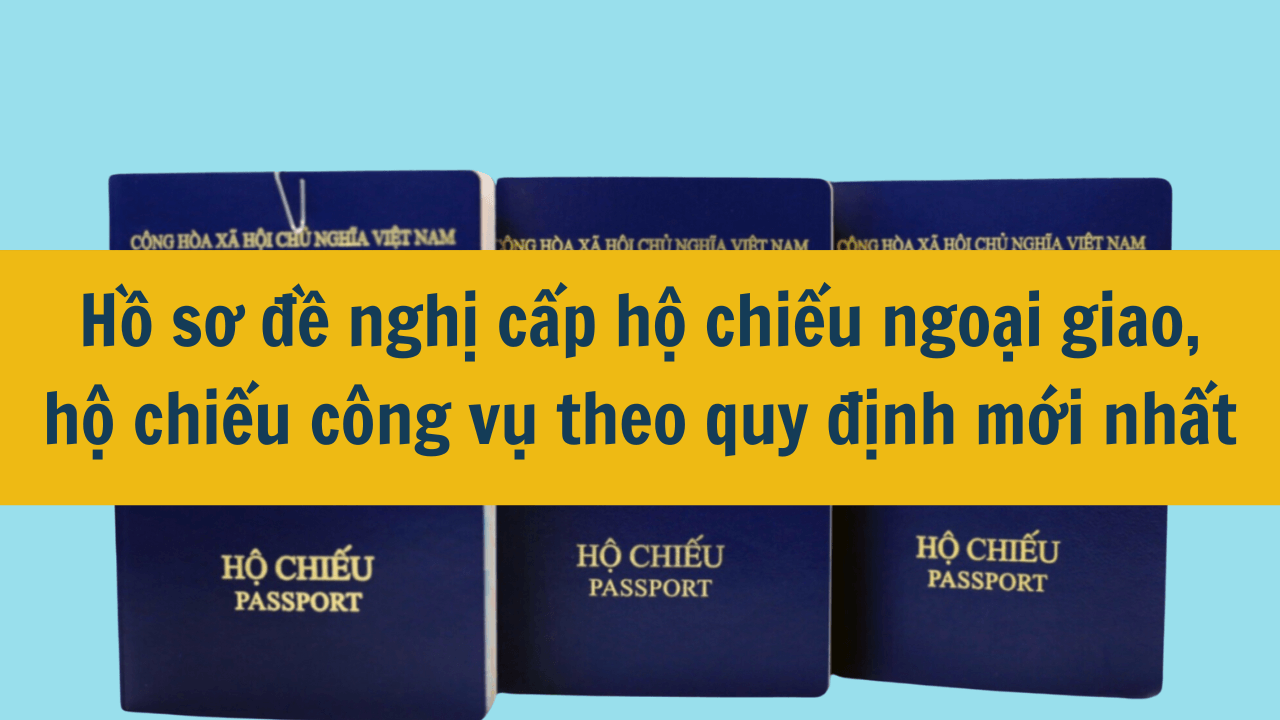 Hồ sơ đề nghị cấp hộ chiếu ngoại giao, hộ chiếu công vụ theo quy định mới nhất 2024