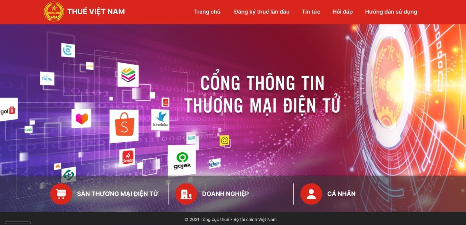 NSD truy cập đường dẫn https://thuongmaidientu.gdt.gov.vn