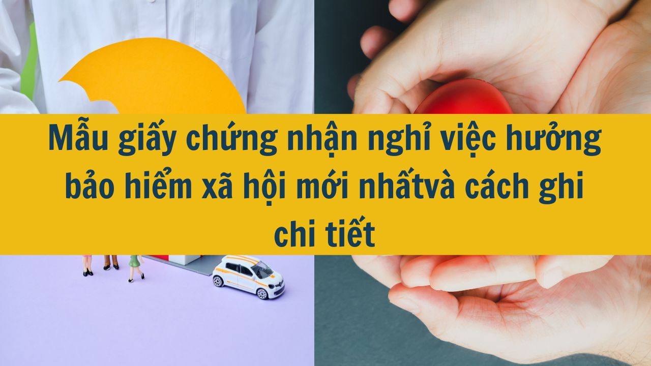 Mẫu giấy chứng nhận nghỉ việc hưởng bảo hiểm xã hội mới nhất 2025 và cách ghi chi tiết