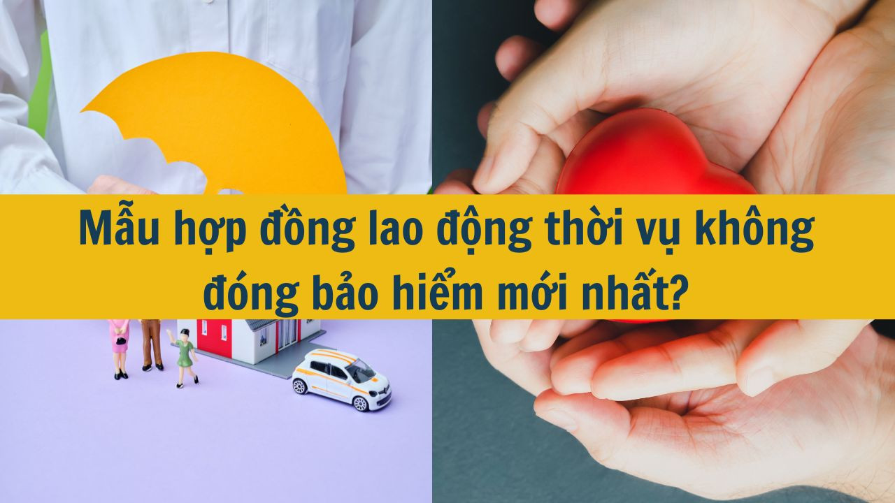 Mẫu hợp đồng lao động thời vụ không đóng bảo hiểm mới nhất 2025?