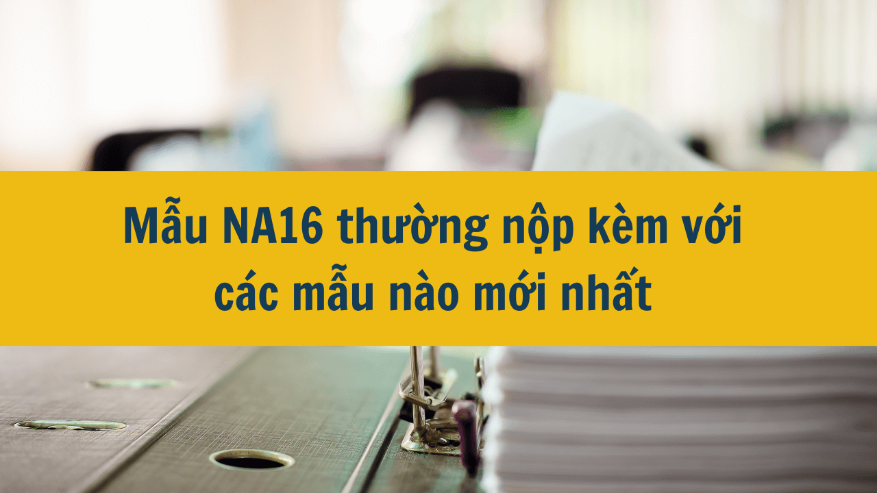 Mẫu NA16 thường nộp kèm với các mẫu nào mới nhất 