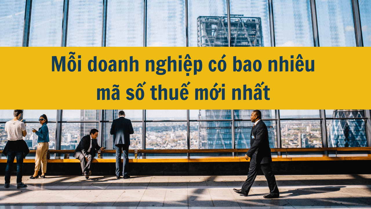 Mỗi doanh nghiệp có bao nhiêu mã số thuế mới nhất