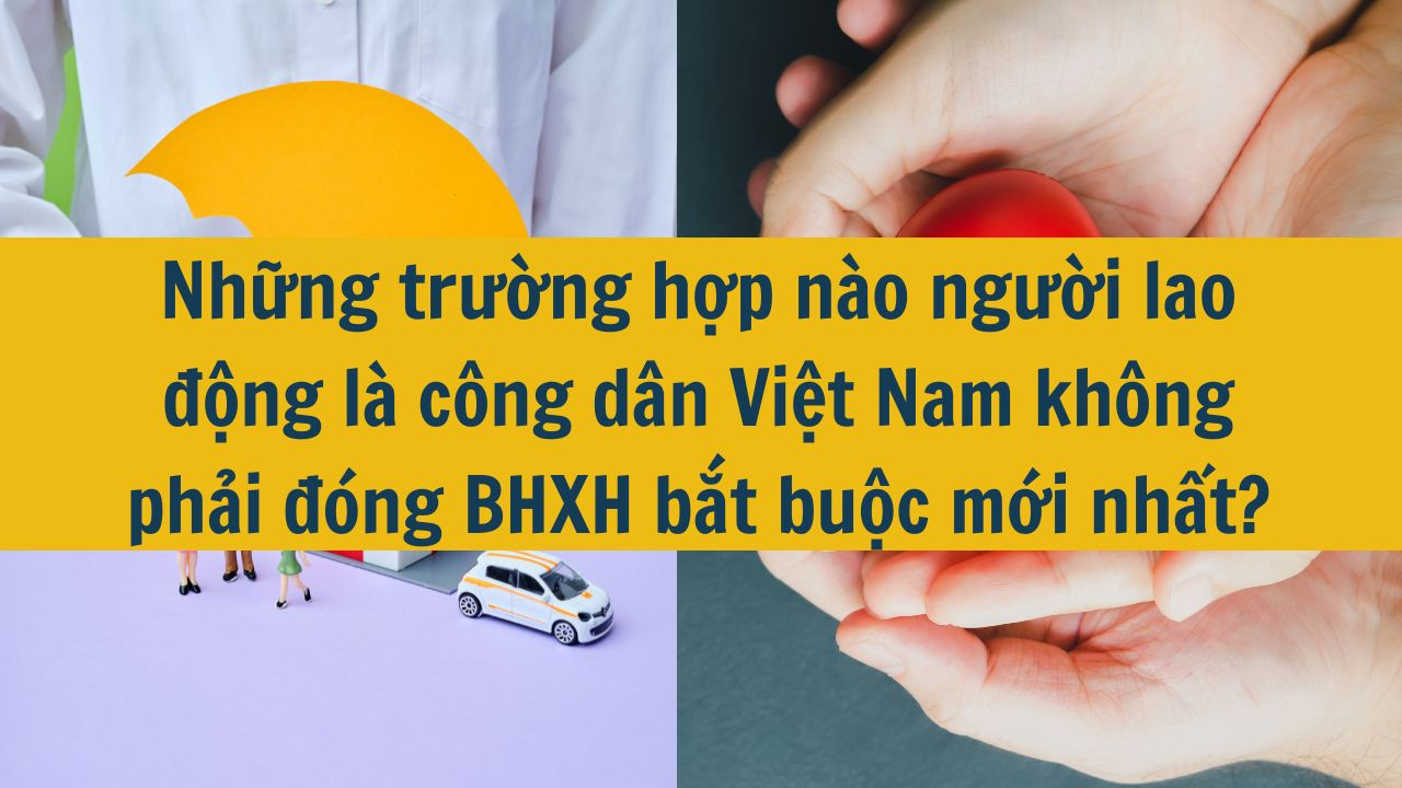 Những trường hợp nào người lao động là công dân Việt Nam không phải đóng BHXH bắt buộc mới nhất 2025?