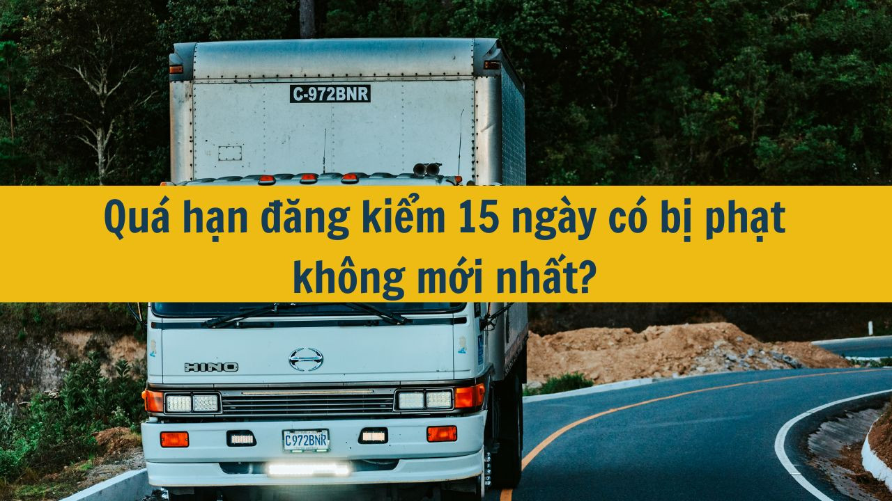 Qu&aacute; hạn đăng kiểm 15 ng&agrave;y c&oacute; bị phạt kh&ocirc;ng mới nhất 2025?