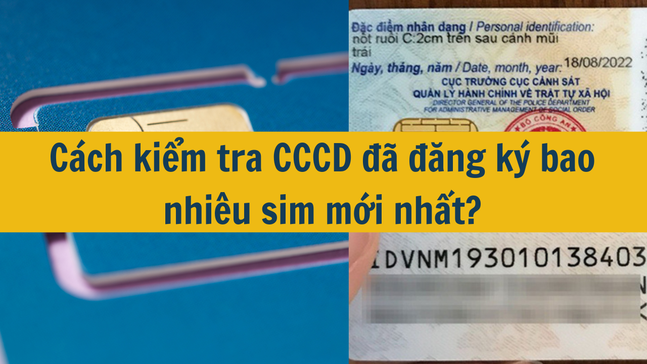 Cách kiểm tra CCCD đã đăng ký bao nhiêu sim mới nhất 2025?