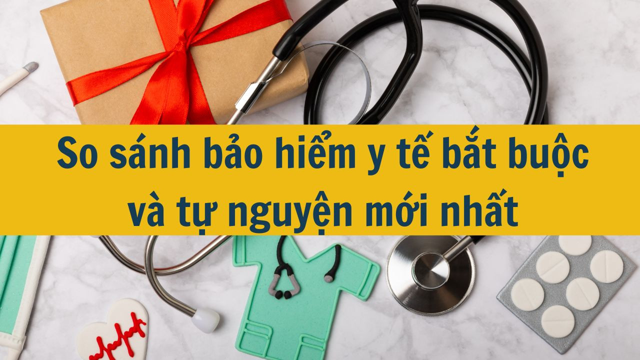 So s&aacute;nh bảo hiểm y tế bắt buộc v&agrave; tự nguyện mới nhất 2025